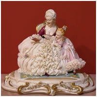 Статуэтка фарфоровая &quot;Чтение книги&quot; Porcellane Principe