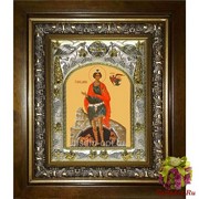 Икона освященная &quot;Даниил пророк&quot;, 14x18 см, в деревянном киоте 20x24 см, 20x24 см