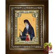 Икона освященная &quot;Никодим Святогорец,преподобный&quot;, 18x24 см, со стразами, в деревянном киоте 24x30 см, 24x30 см