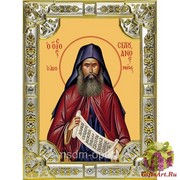 Икона освященная &quot;Силуан Афонский преподобный&quot;, 18x24 см со стразами, 18x24 см