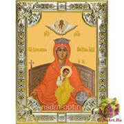 Икона освященная &quot;Державная икона Божией Матери&quot;, 18x24 см, со стразами