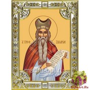 Икона освященная &quot;Захария пророк&quot;, 18x24 см со стразами, 18x24 см