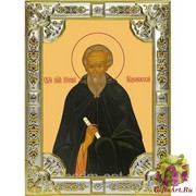 Икона освященная &quot;Никон Радонежский ,игумен преподобный&quot;, 18x24 см со стразами, 18x24 см