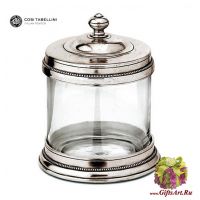 Банка 0,75 литр из олова и стекла коллекция Тоскана Cosi Tabellini Италия