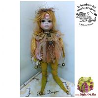 Итальянская фарфоровая кукла Sun Солнышко 28 см. Италия Montedragone  Ручная работа