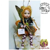 Итальянская фарфоровая кукла Fate Demetra Фея Плодородия 36 см. Италия Montedragone  Ручная работа