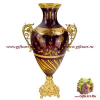 Ваза в дворцовом стиле. Декор Замок Бомарис. Ручная работа. 64 см