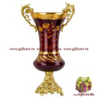 Ваза в дворцовом стиле. Декор Замок Бомарис. Ручная работа. 53 см