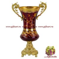 Ваза в дворцовом стиле. Декор Замок Бомарис. Ручная работа. 43 см