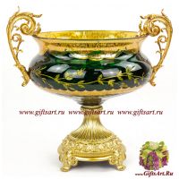 Ваза фруктовница в дворцовом стиле. Декор Замок Хивер. Ручная работа. 32 см