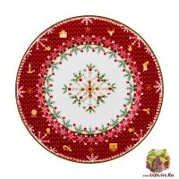 Тарелка фарфоровая Прекрасное Рождество Новогодняя коллекция 21 см Подарочная упаковка