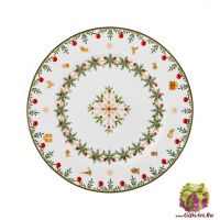 Тарелка фарфоровая Снежное Рождество Новогодняя коллекция 21 см Подарочная упаковка