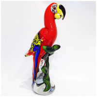 Большой попугай Ара Муранское стекло. Серия Парадайз. Италия. 33,5 см