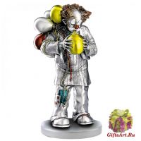 Клоун с шариками. Статуэтка. Гальваническое посеребрение. Высота 18 см. Италия Клоун с шариками. Статуэтка. Гальваническое посеребрение. Высота 18 см. Италия