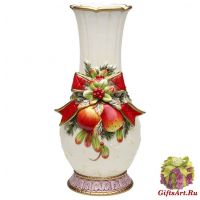 Ваза новогодняя Рождественское изобилие Высота 30 см