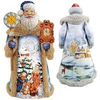 Дед Мороз домашнее счастье. G.DeBrekht. Высота 34,5 см. США