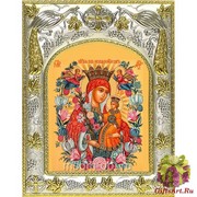 Икона освященная &quot;Неувядаемый цвет икона Божией Матери&quot;, 14x18 см