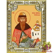 Икона освященная &quot;Всеволод Псковский во святом крещении Гавриил,благоверный князь&quot;, 18x24 см со стразами, 18x24 см