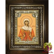 Икона освященная &quot;Лариса Готфская ,мученица&quot;, 18x24 см, со стразами, в деревянном киоте 24x30 см, 24x30 см