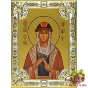 Икона освященная &quot;София Слуцкая княгиня&quot;, 18х24 см, со стразами, 18x24 см