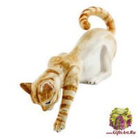 Статуэтка &quot;Полосатая кошка спрыгивающая&quot;