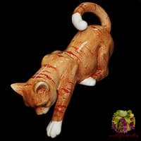 Статуэтка &quot;Полосатая кошка спрыгивающая&quot;