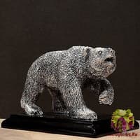 Скульптура &quot;Медведь&quot; на подставке (сред.)