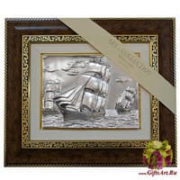 Панно &quot;Три парусника в море&quot;