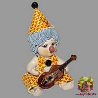 Статуэтка &quot;Клоун - мальчик с гитарой&quot;