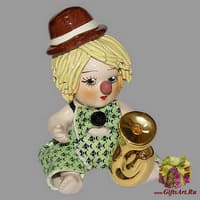 Статуэтка &quot;Клоун - мальчик с трубой&quot;