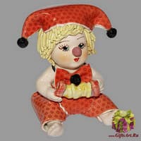 Статуэтка &quot;Клоун - мальчик с гармошкой&quot;