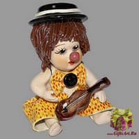 Статуэтка &quot;Клоун - мальчик с гитарой&quot;