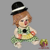 Статуэтка &quot;Клоун - мальчик с гармошкой&quot;