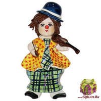 Статуэтка "Маленький клоун со скрипкой" Статуэтка "Маленький клоун со скрипкой"