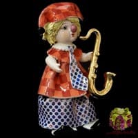 Статуэтка &quot;Маленький клоун с саксофоном&quot;