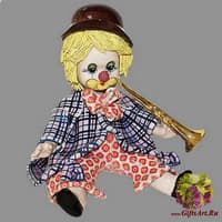 Статуэтка &quot;Клоун с трубой&quot;