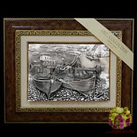 Панно &quot;Рыбацкая сеть и лодки&quot;