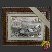 Панно &quot;Парус, лодки и сеть&quot;