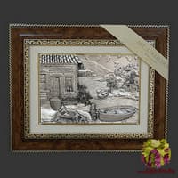 Панно &quot;Дом на берегу&quot;