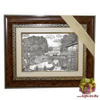 Панно &quot;Дом у реки&quot;