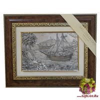 Панно &quot;Парусник с пальмой&quot;