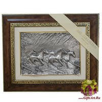 Панно &quot;  Табун лошадей&quot;