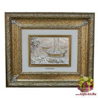 Картина &quot;Пальмы и лодки&quot;