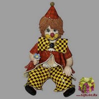 Статуэтка &quot;Клоун  с цветком&quot;
