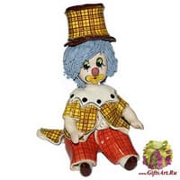 Скульптура &quot;Клоун в цилиндре&quot;