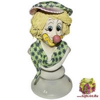 Скульптура &quot;Бюст- клоун в берете&quot;