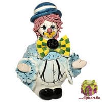 Скульптура &quot;Клоун в синей шляпе&quot;