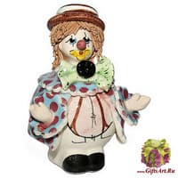 Скульптура &quot;Клоун в коричневой шляпе&quot;