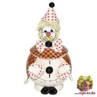 Скульптура &quot;Клоун в розовой шляпе&quot;