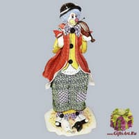 Статуэтка &quot;Клоун стоящий со скрипкой&quot;